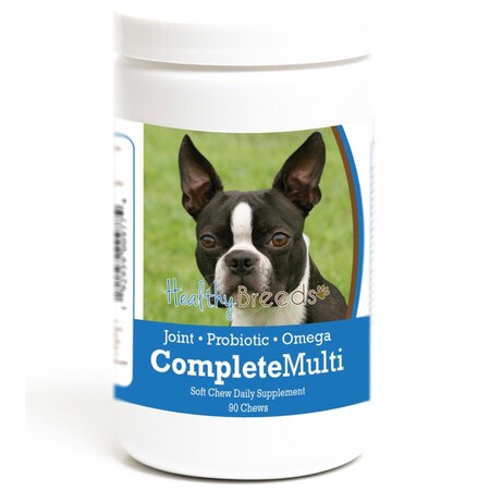 Pamperedpets Boston Terrier all in one Multivitamin Soft Chew, 90PK PA3498269